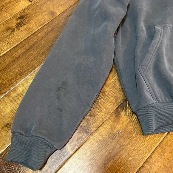 Comfrt Minimalist Hoodie Gray Size Small Oversized Sweatshirt Cozy Loungewear - Picture 5 of 11